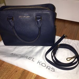 Michael Kors medium navy blue crossbody